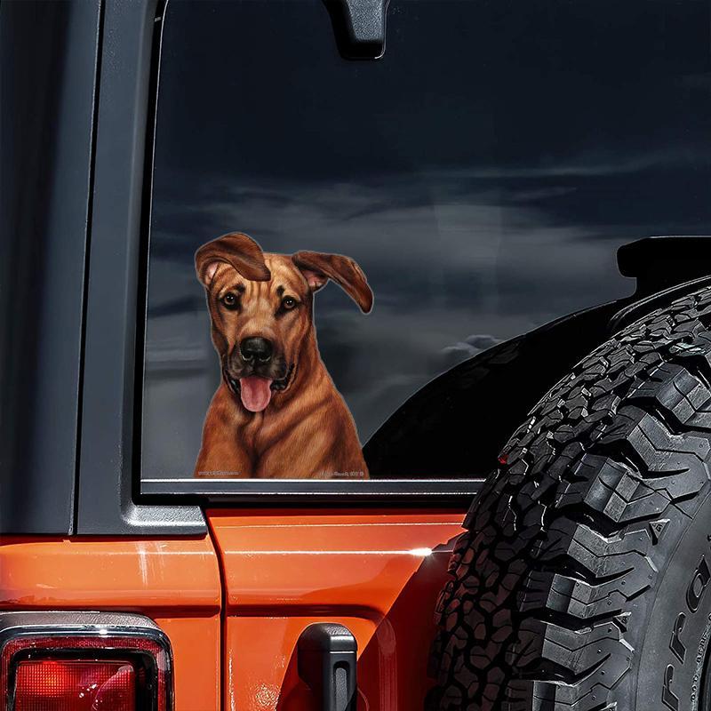 Rhodesian Ridgeback-On The Move Window Car Sticker