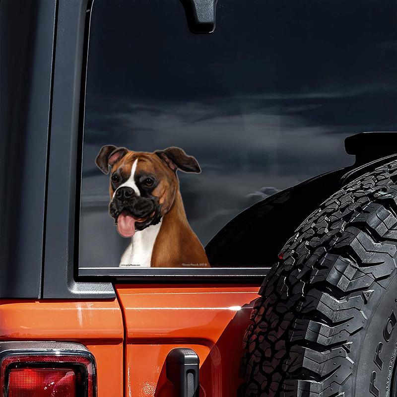 Boxer (Uncropped)-On The Move Window Car Sticker