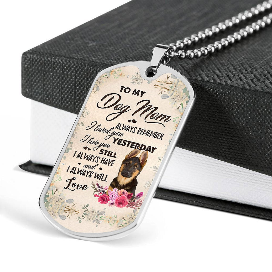 Dog Mom-German Shepherd 1-Luxury Necklace