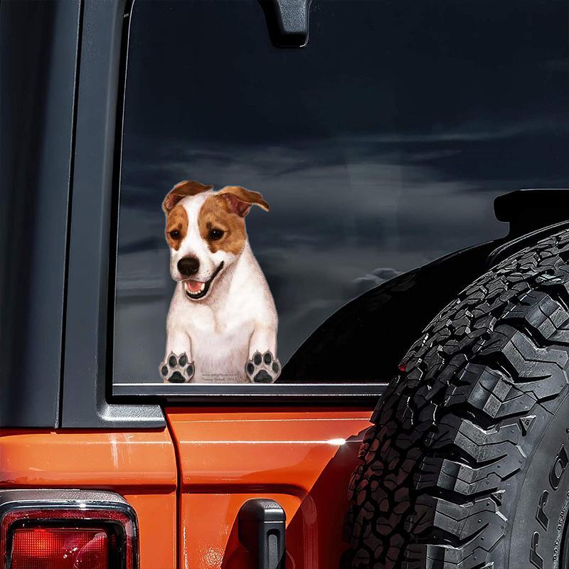 Jack Russell Terrier-On The Move Window Car Sticker