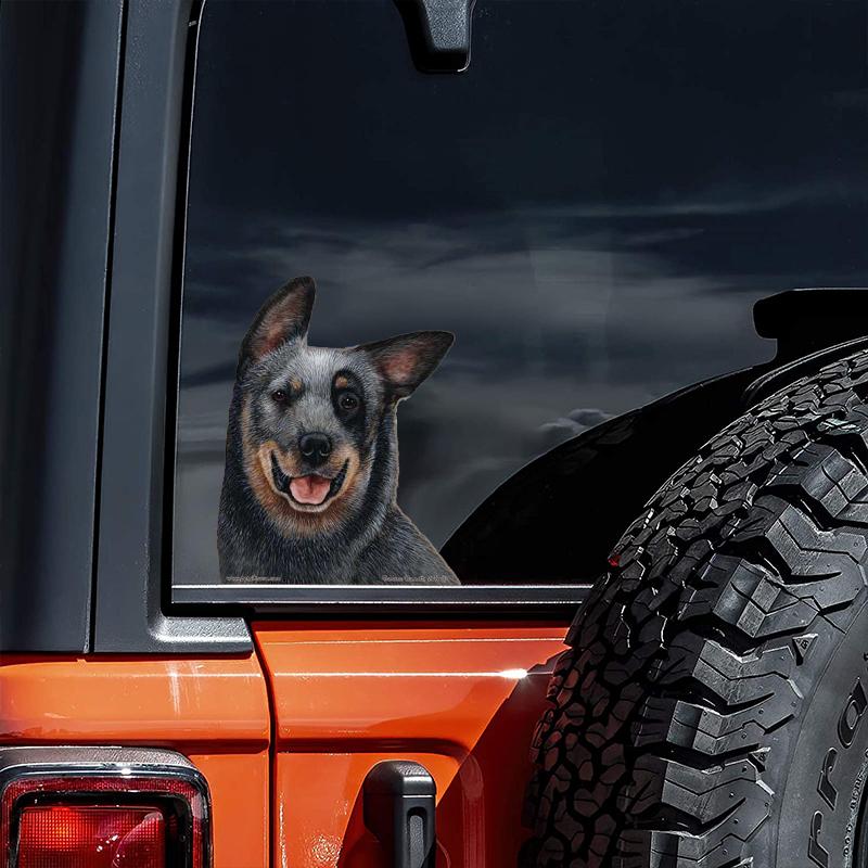 Australian Cattle Dog-On The Move Window Car Sticker