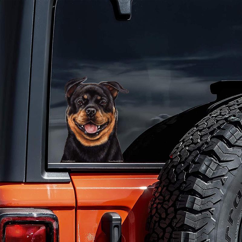 Rottweiler-On The Move Window Car Sticker