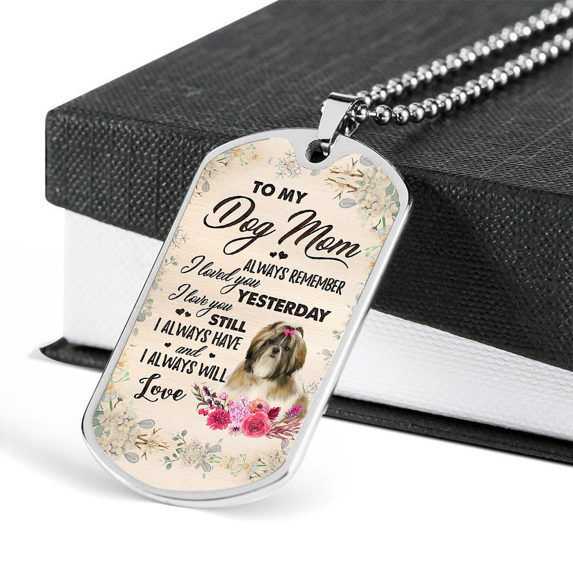 Dog Mom-shih tzu 2-Luxury Necklace