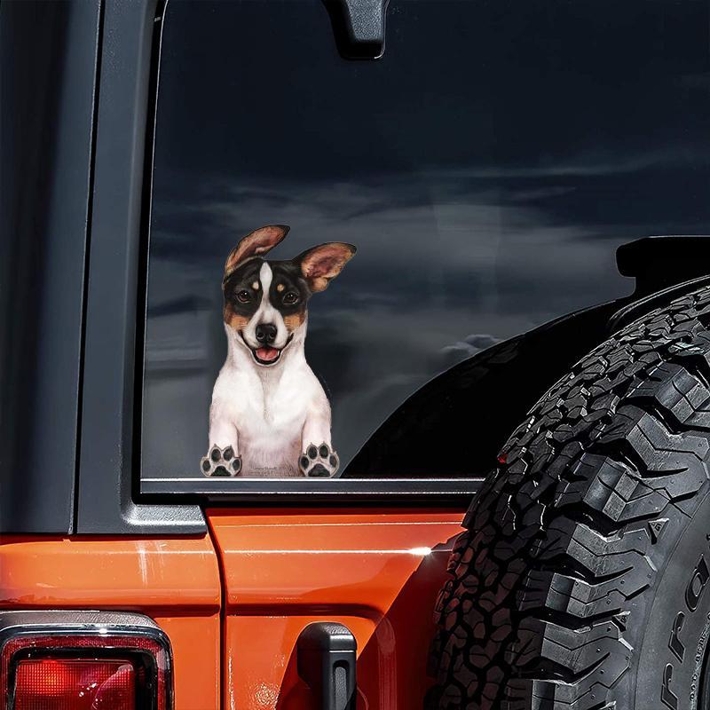 Rat Terrier-On The Move Window Car Sticker