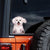 Bichon Frise-On The Move Window Car Sticker