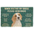 Noodever 3D Please Remember Lemon Beagle Dogs House Rule Doormat