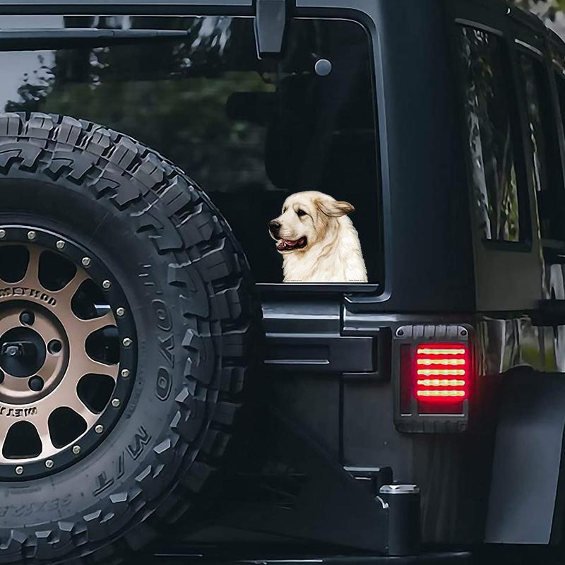 Great Pyrenees-On The Move Window Car Sticker