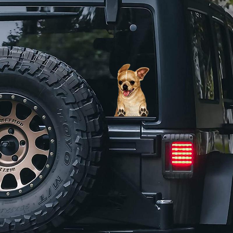 Chihuahua-On The Move Window Car Sticker