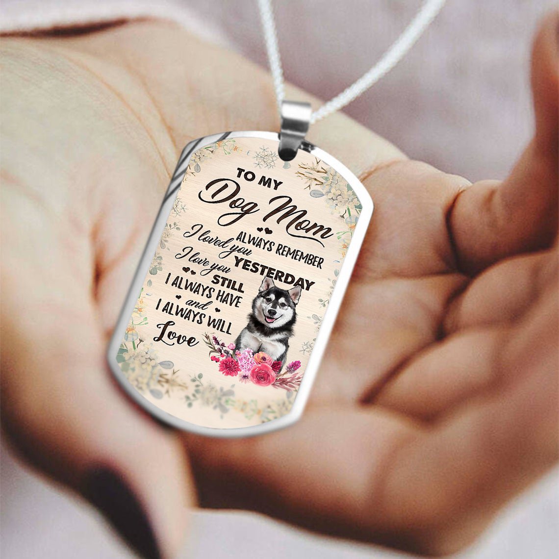 Dog Mom-Husky-Luxury Necklace