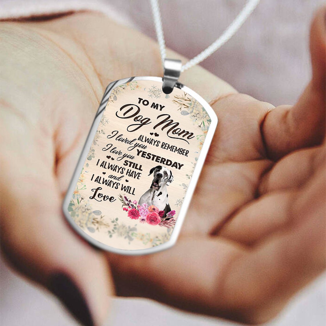 Dog Mom-Great Dane 2-Luxury Necklace