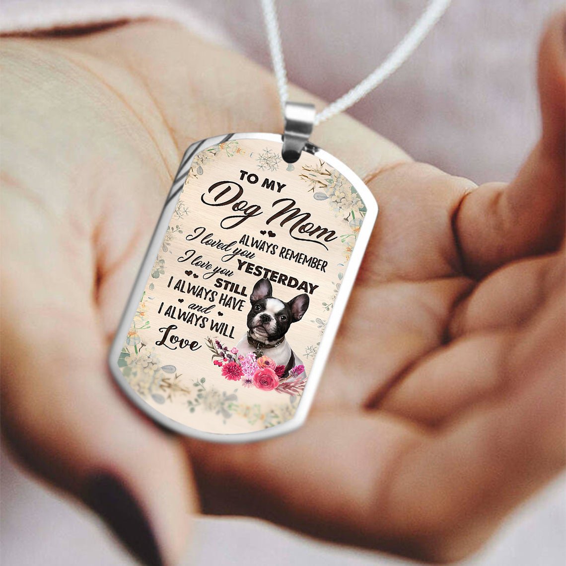 Dog Mom-French Bulldog 2-Luxury Necklace