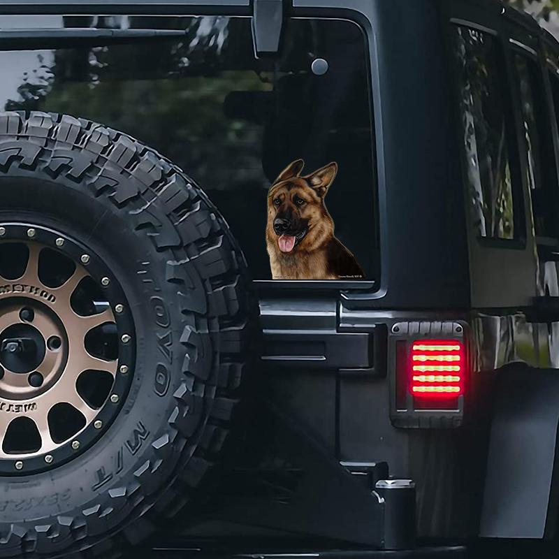 German Shepherd-On The Move Window Car Sticker