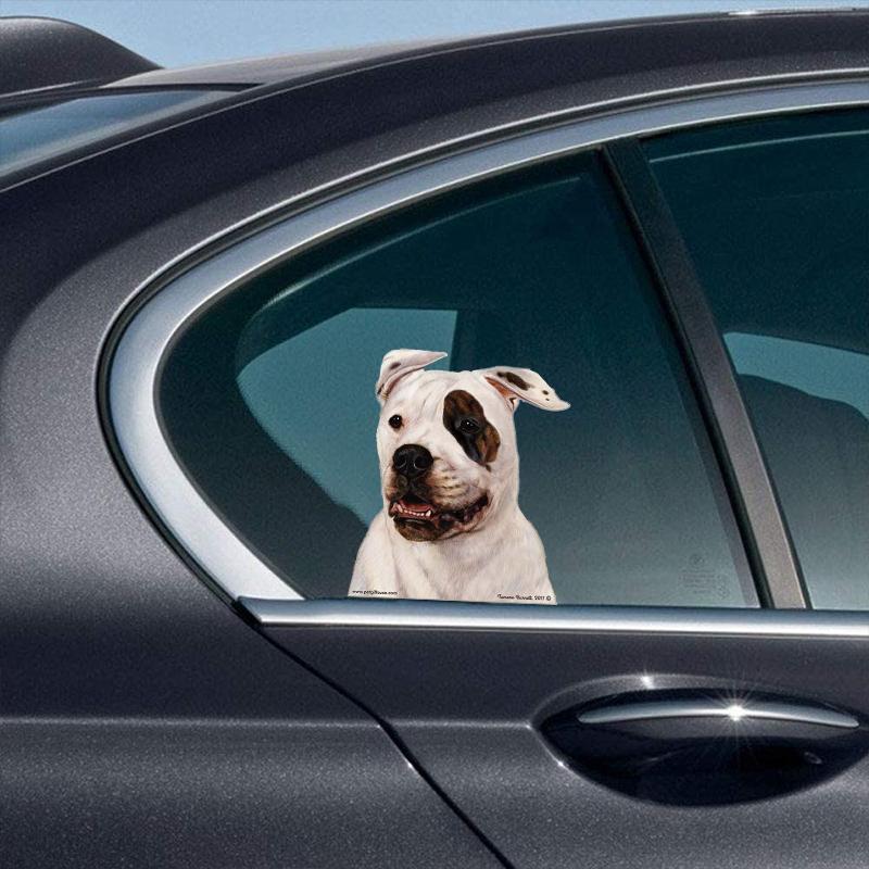 American Bulldog-On The Move Window Car Sticker