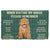 Noodever 3D Please Remember Dogue de Bordeaux Puppy Dogs House Rules Doormat