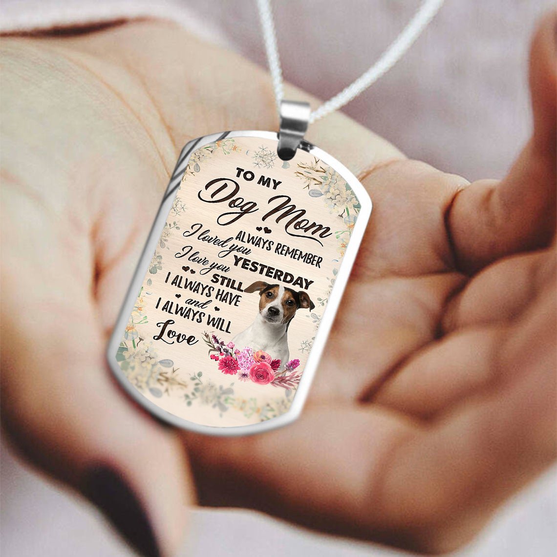 Dog Mom-Jack Russell Terrier 1-Luxury Necklace