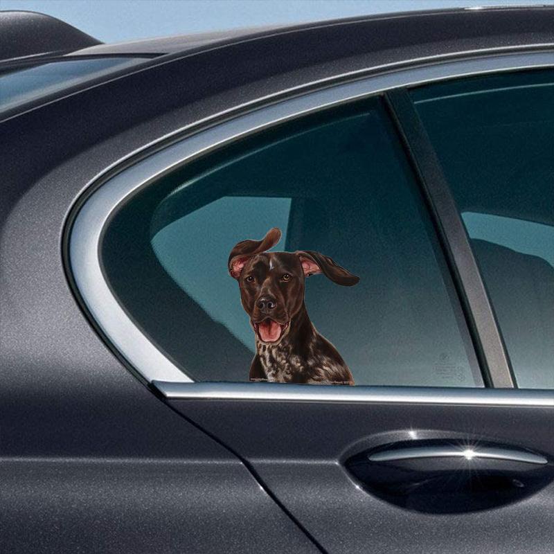 German Shorthair Pointer-On The Move Window Car Sticker