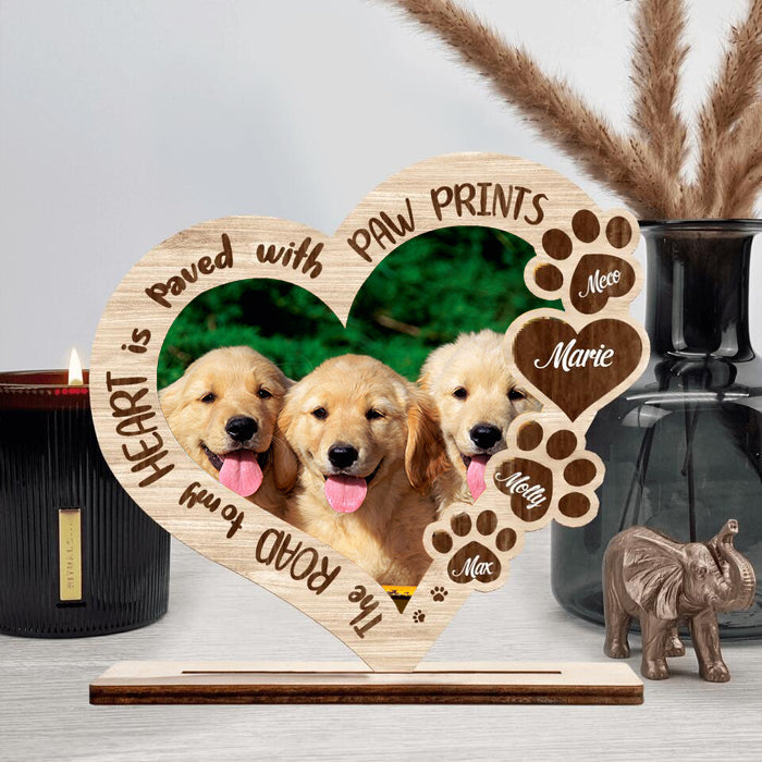 Custom Personalized Memorial Dog Mom Personalized Upload Photo Wooden Plaque