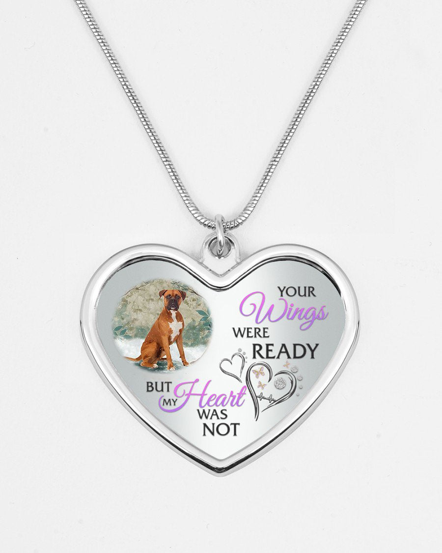 BOXER Your Wings Metallic Heart Necklace