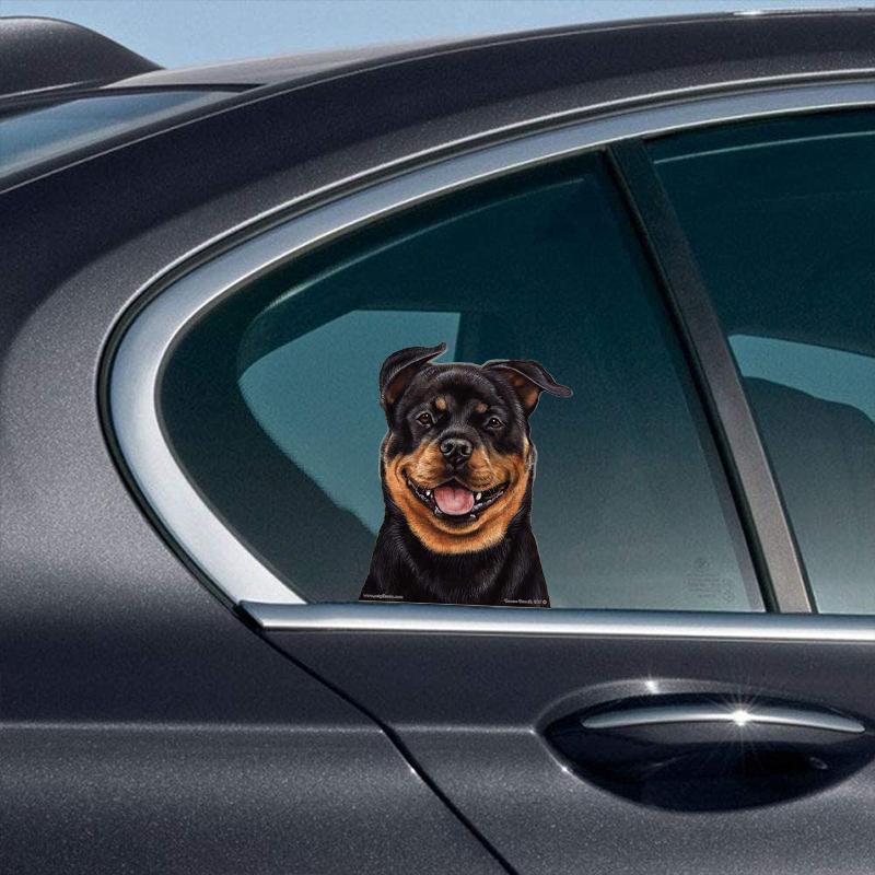 Rottweiler-On The Move Window Car Sticker
