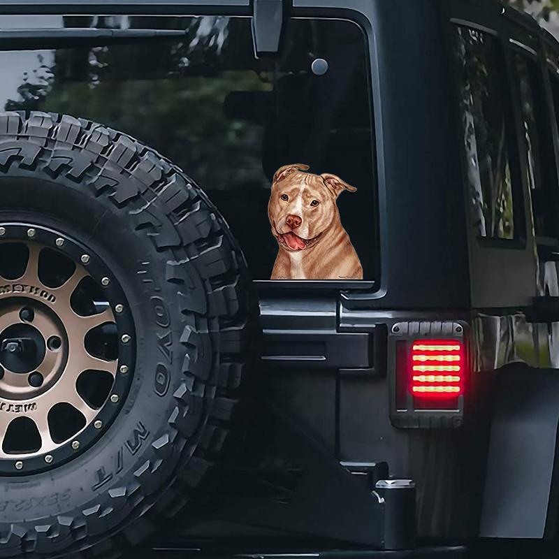 Pitbull-On The Move Window Car Sticker