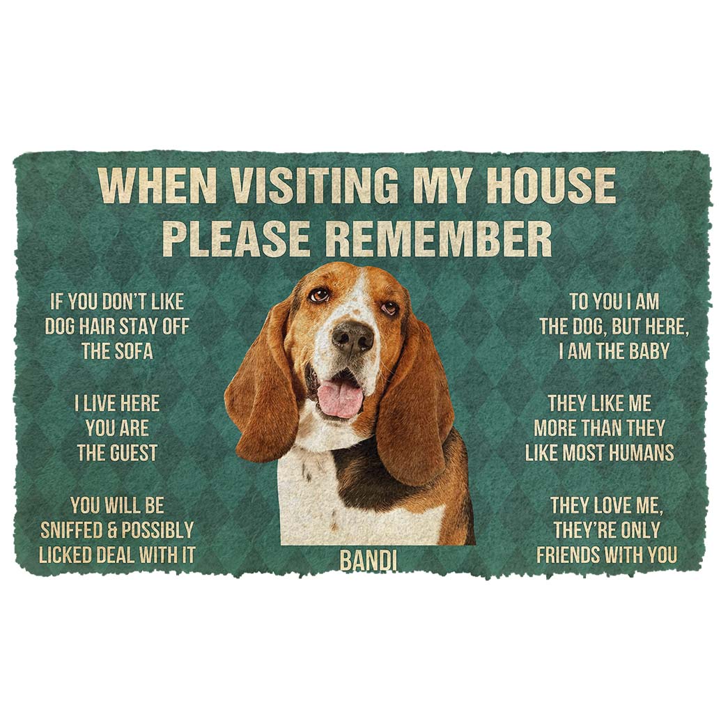 Noodever 3D Please Remember Bandi House Rules Doormat