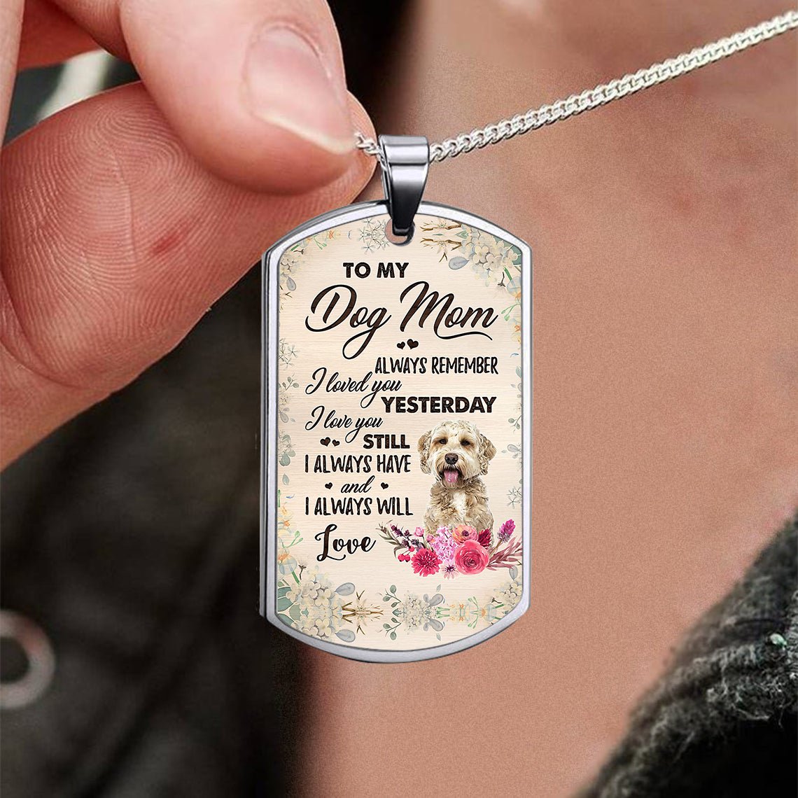Dog Mom-Goldendoodle 1-Luxury Necklace