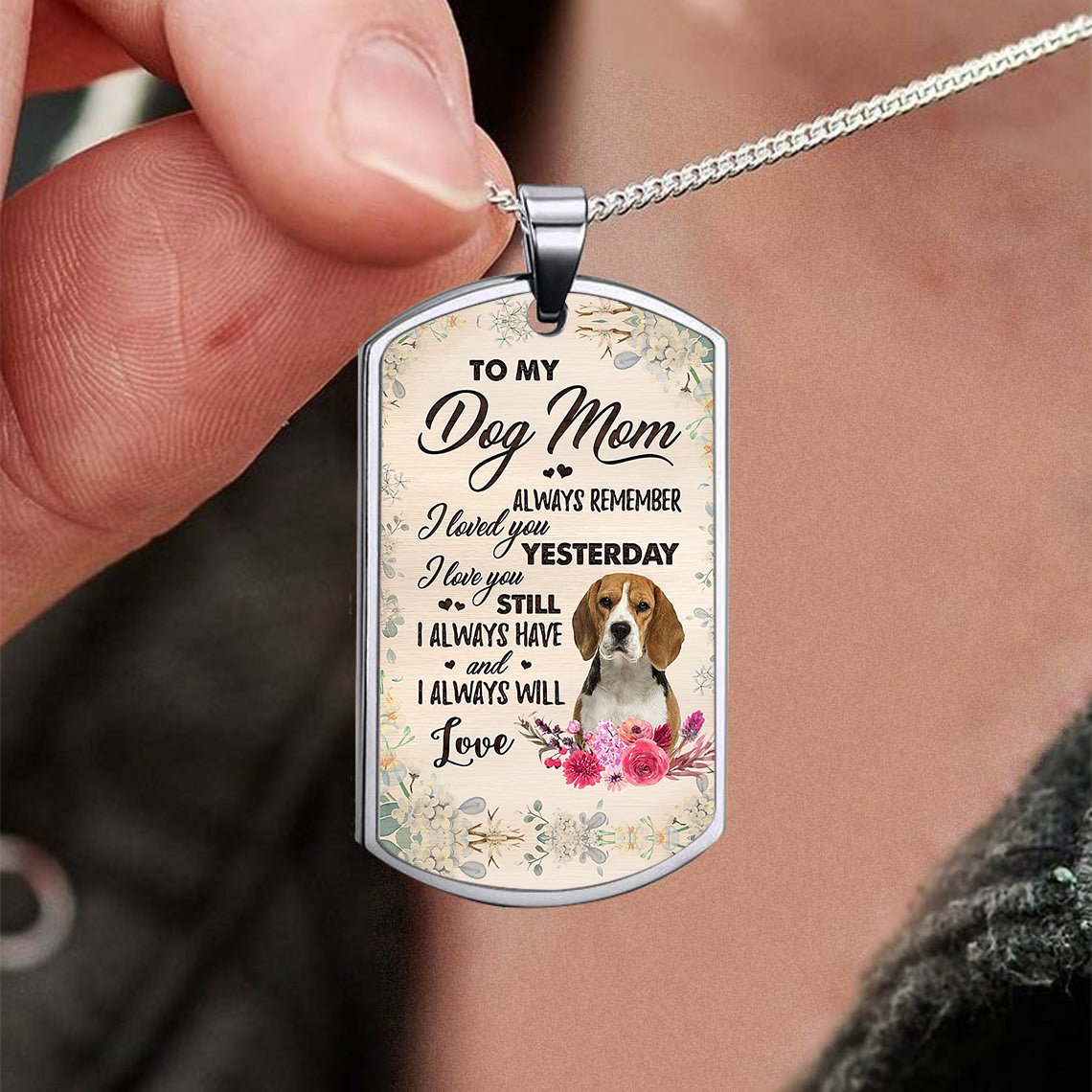 Dog Mom-Beagle-Luxury Necklace