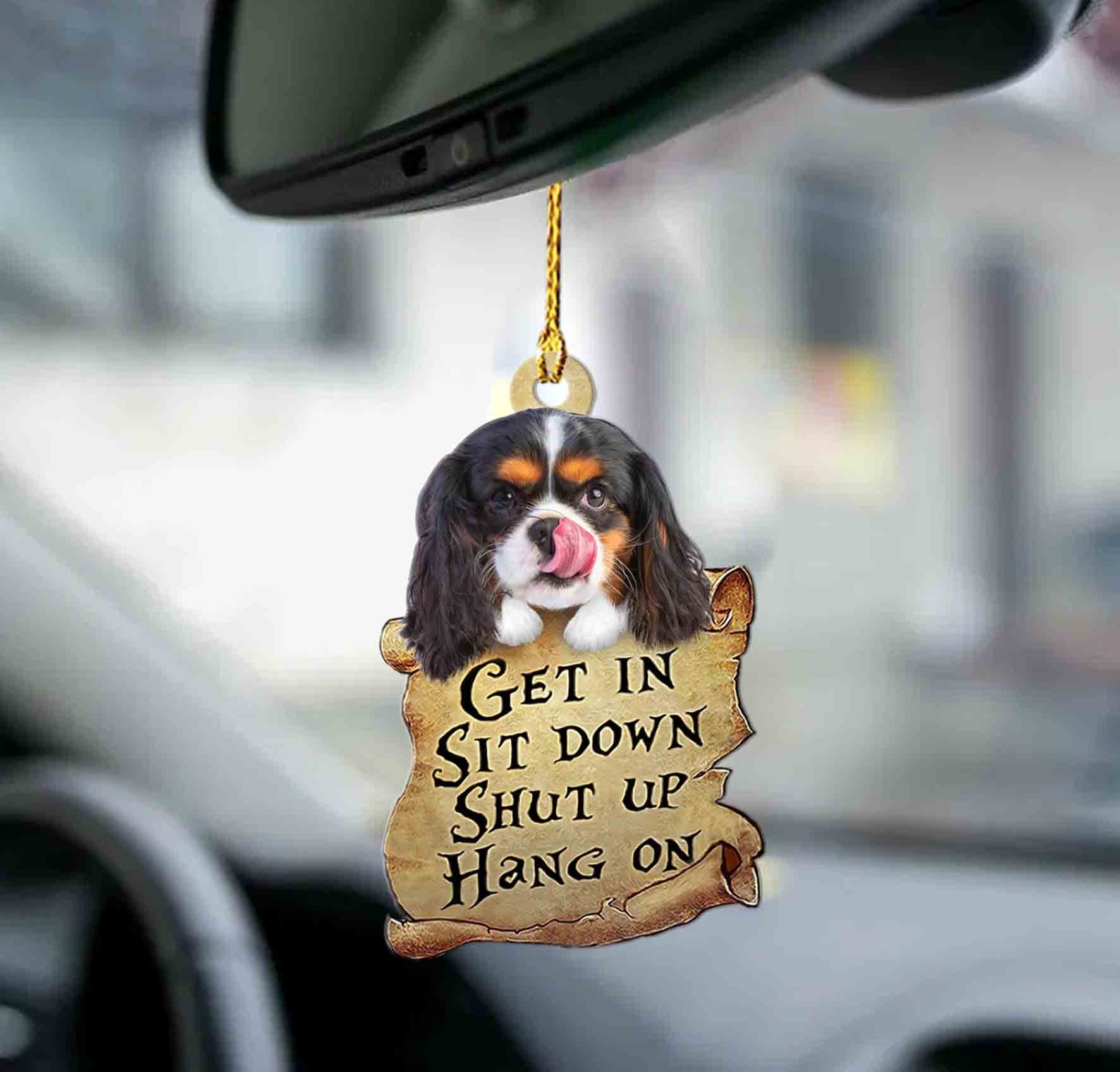 Cavalier King Charles Spaniel get in two sided ornament