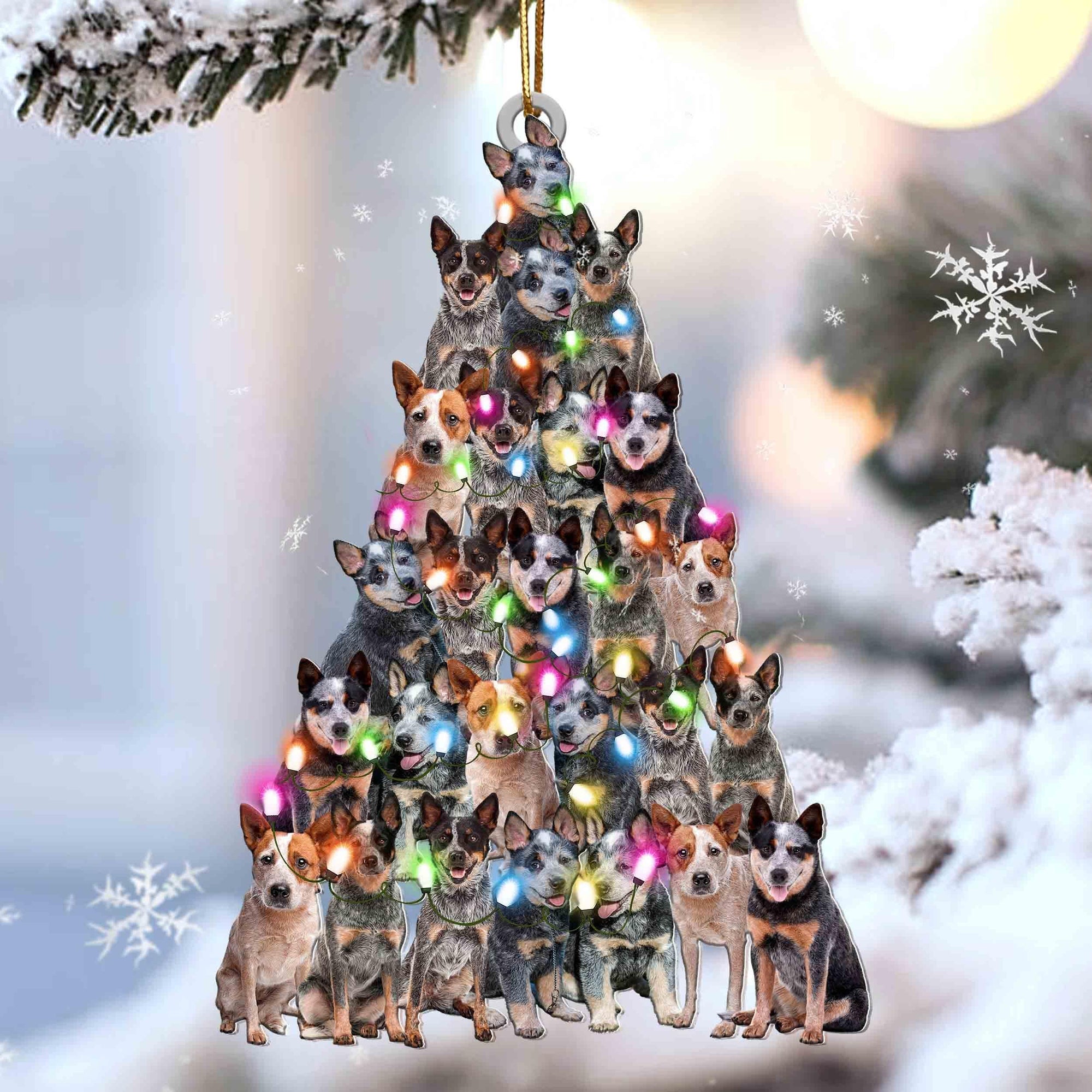 Heeler lovely tree gift for  heeler lover gift for dog lover ornament