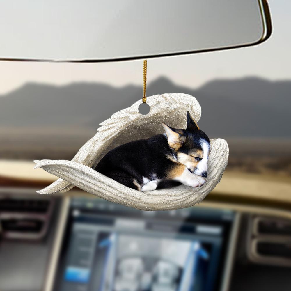 Tricor corgi sleeping angel tricolor corgi lover dog mom ornament cus tjl