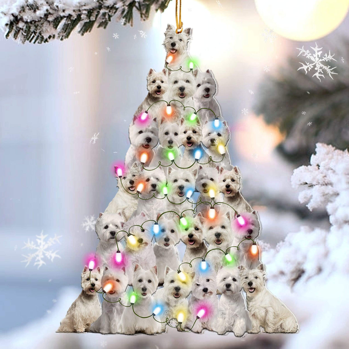 West highland white terrier lovely tree gift for westie lover gift for dog mom ornament