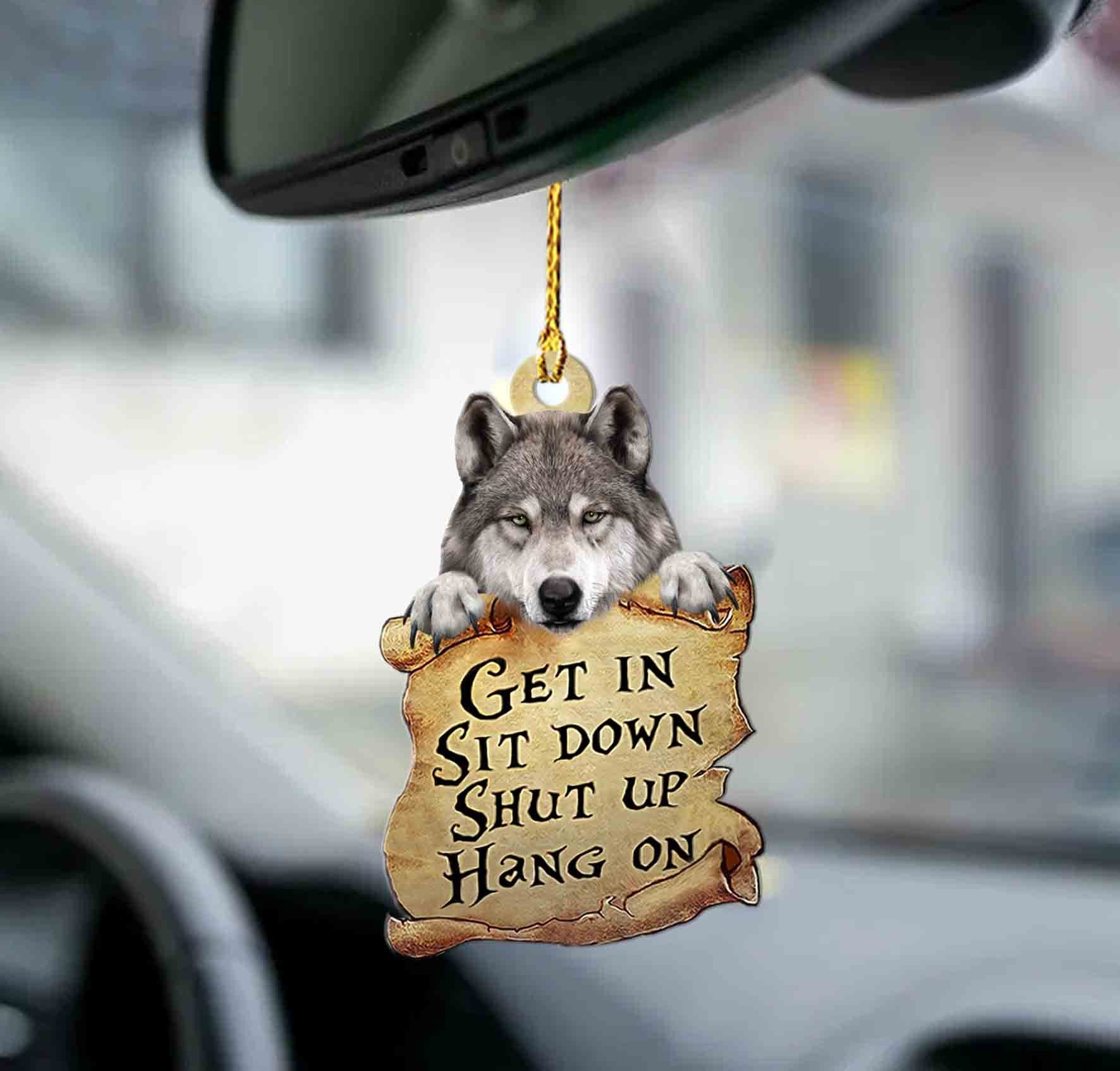 Wolf get in wolf lovers two sided ornament