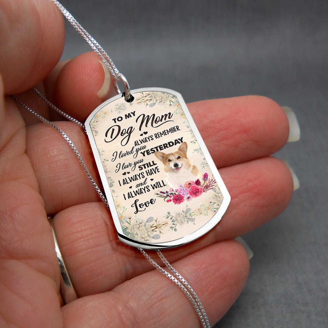 Dog Mom-Corgi-Luxury Necklace