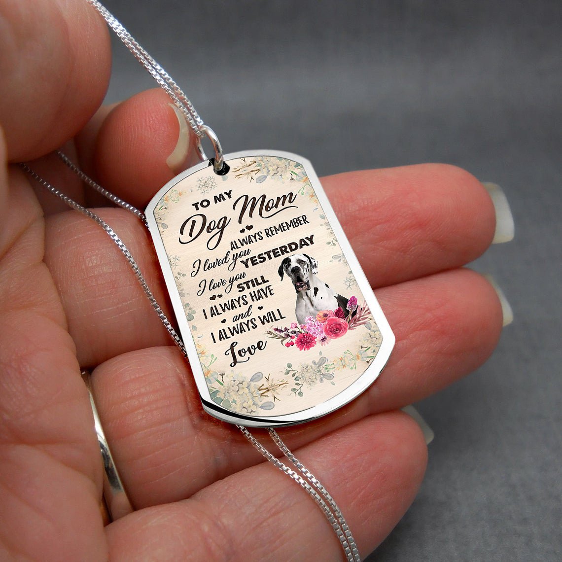 Dog Mom-Great Dane 2-Luxury Necklace