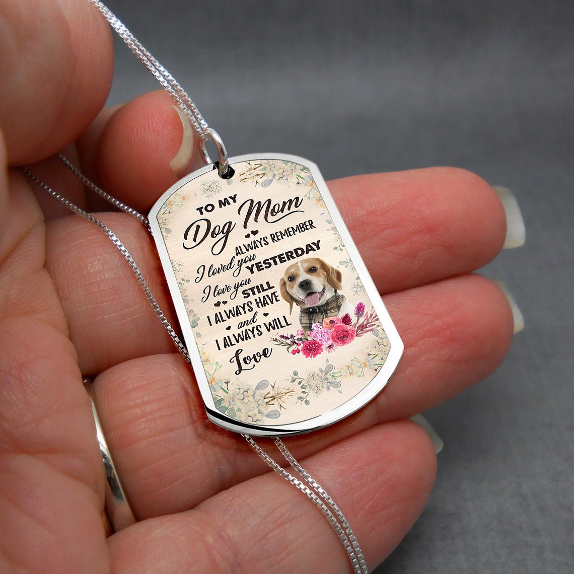 Dog Mom-LEMON Beagle-Luxury Necklace