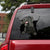 Black Labrador Retriever Crack Car Sticker, Toilet Sticker, Fridge Sticker 1