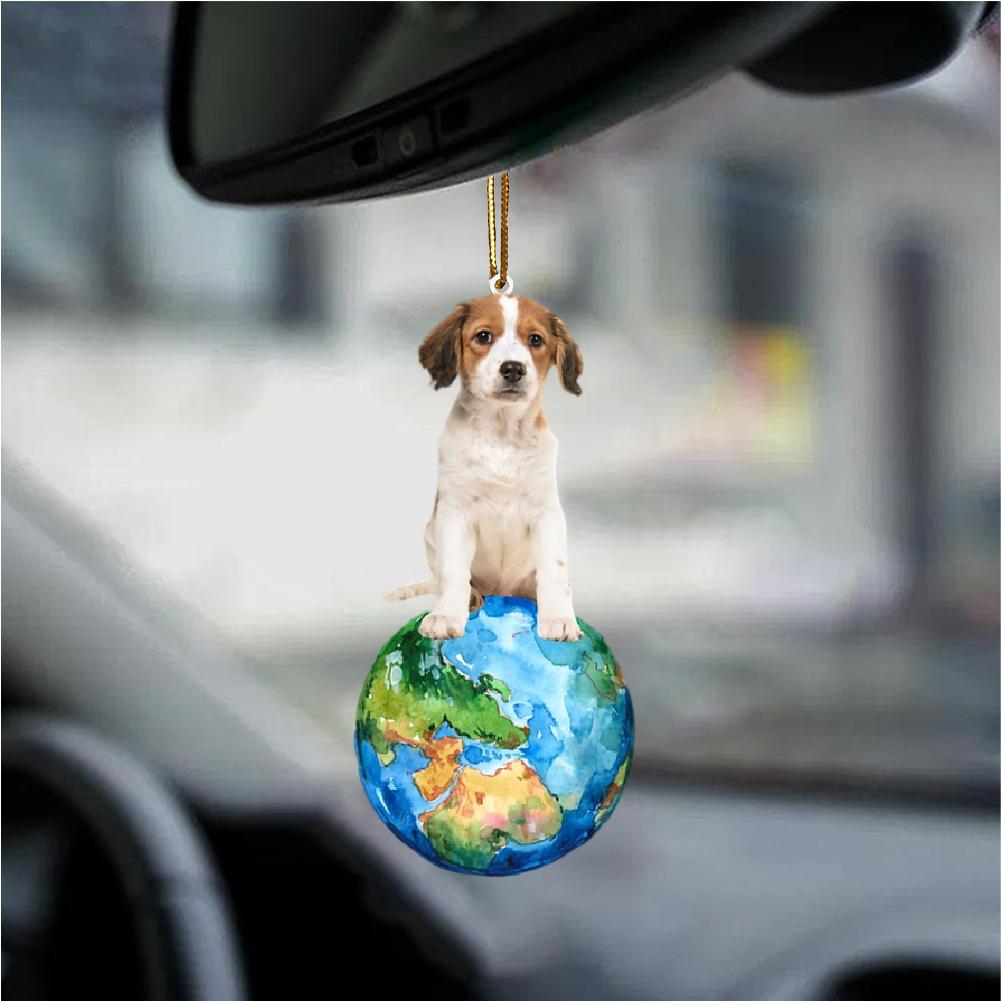 Kooikerhondje-Around My Dog-Two Sided Ornament