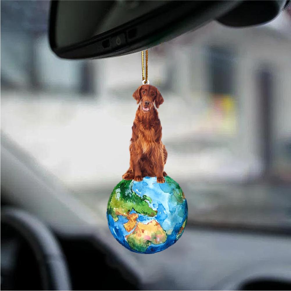 Irish Setter-Around My Dog-Two Sided Ornament