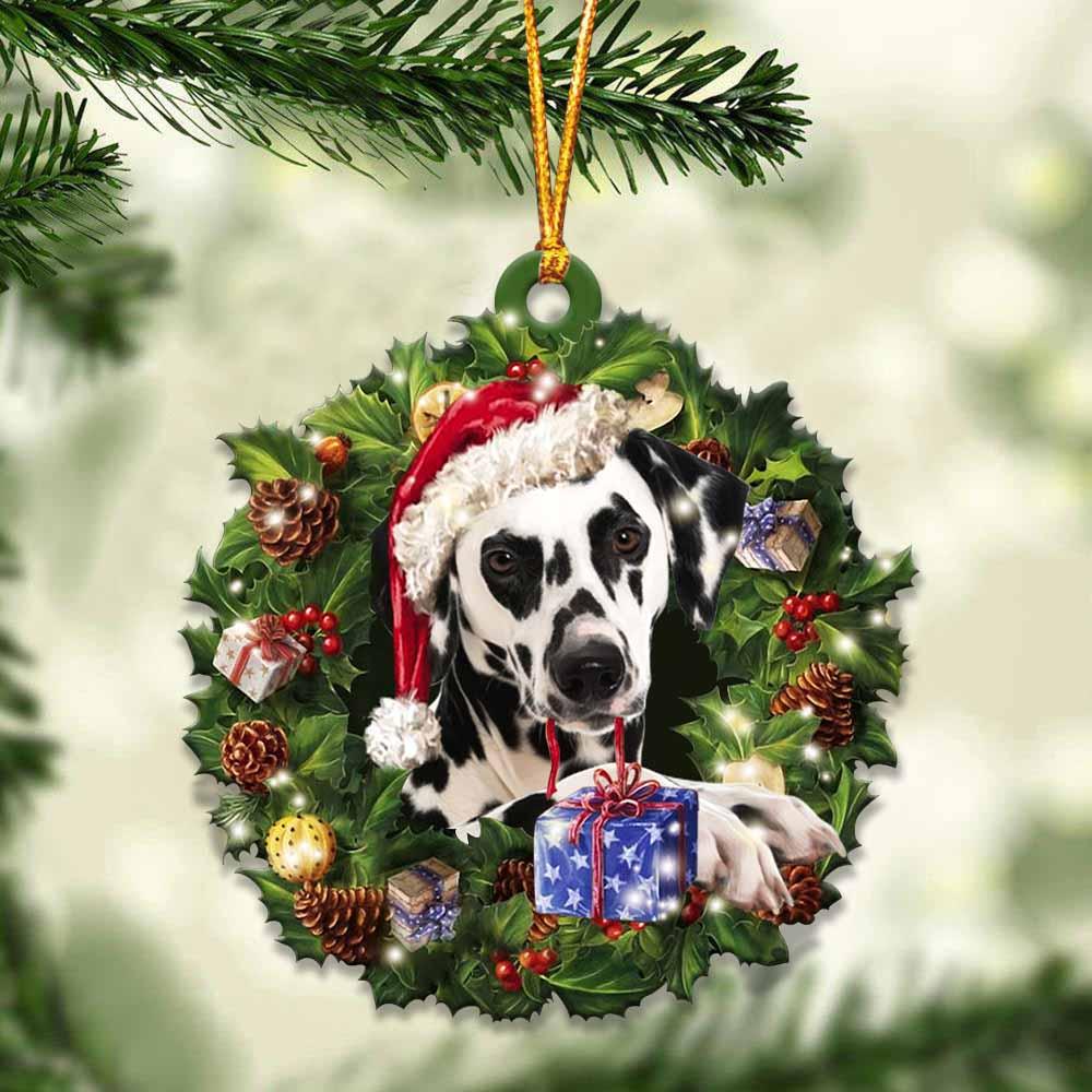 Dalmatian and Christmas gift for her gift for him gift for Dalmatian lover ornament