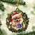 Gold Pomeranian and Christmas gift for her gift for him gift for Gold Pomeranian lover ornament