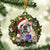 English Bulldog and Christmas gift for her gift for him gift for English Bulldog lover ornament