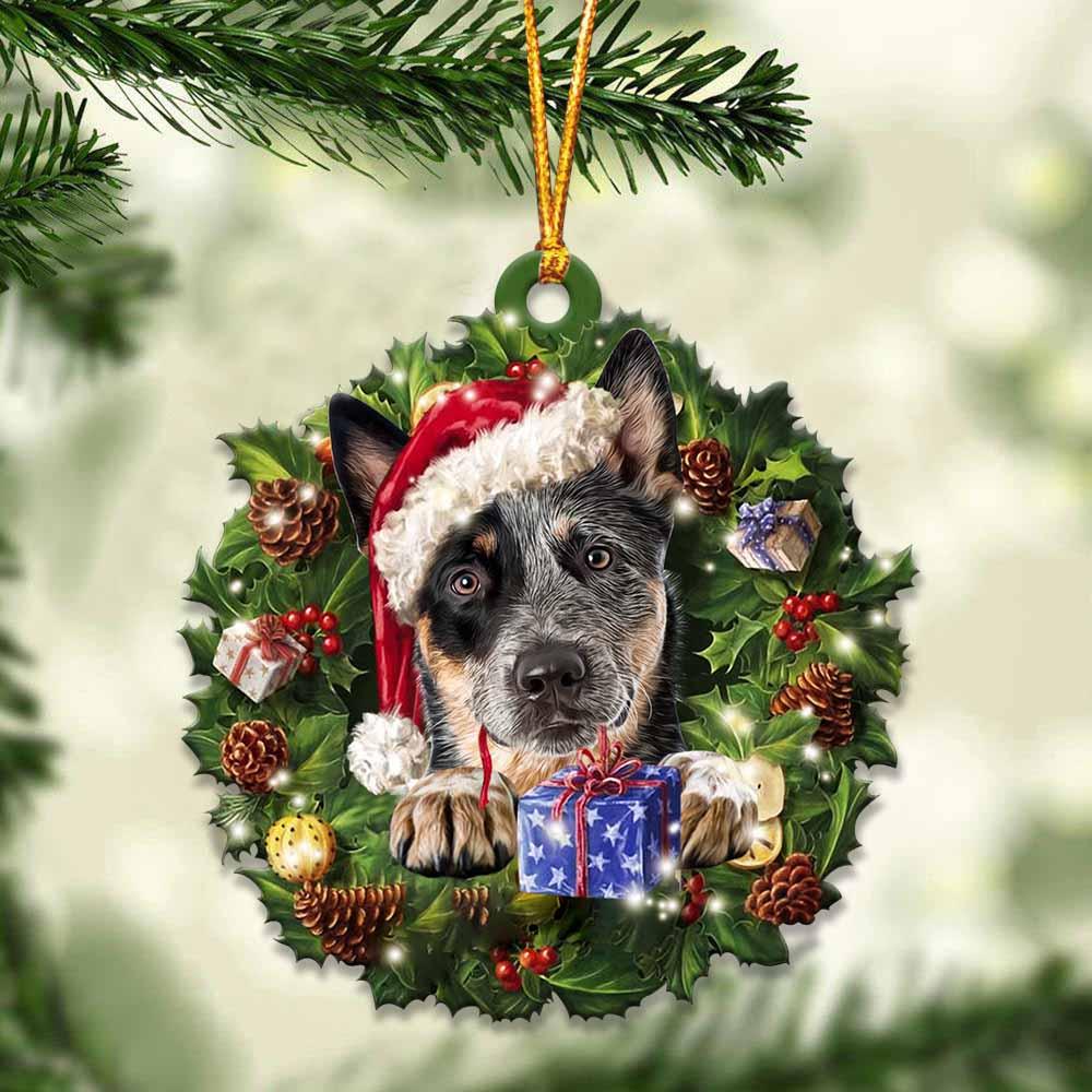 Heeler and Christmas gift for her gift for him gift for Heeler lover ornament