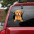 Golden Retriever Crack Car Sticker, Toilet Sticker, Fridge Sticker 33