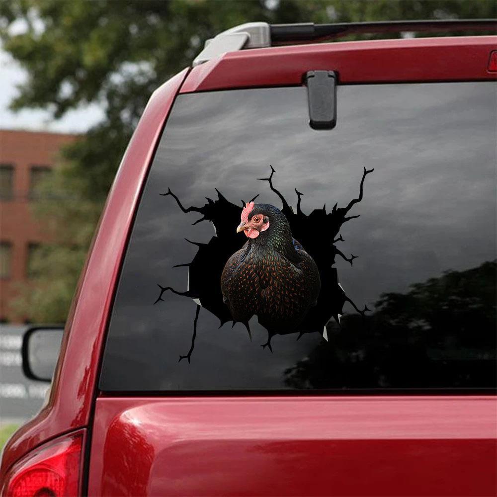 CHICKEN CRACK STICKER POULTRY LOVER