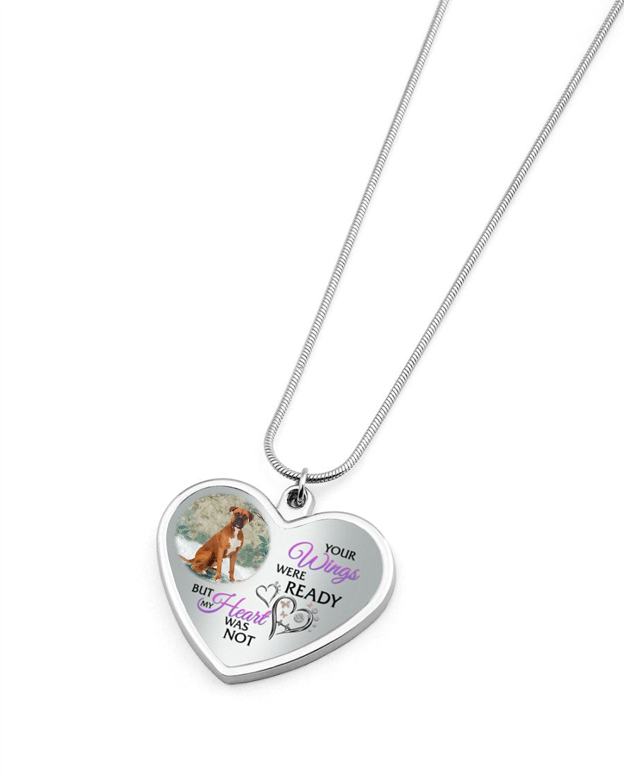BOXER Your Wings Metallic Heart Necklace