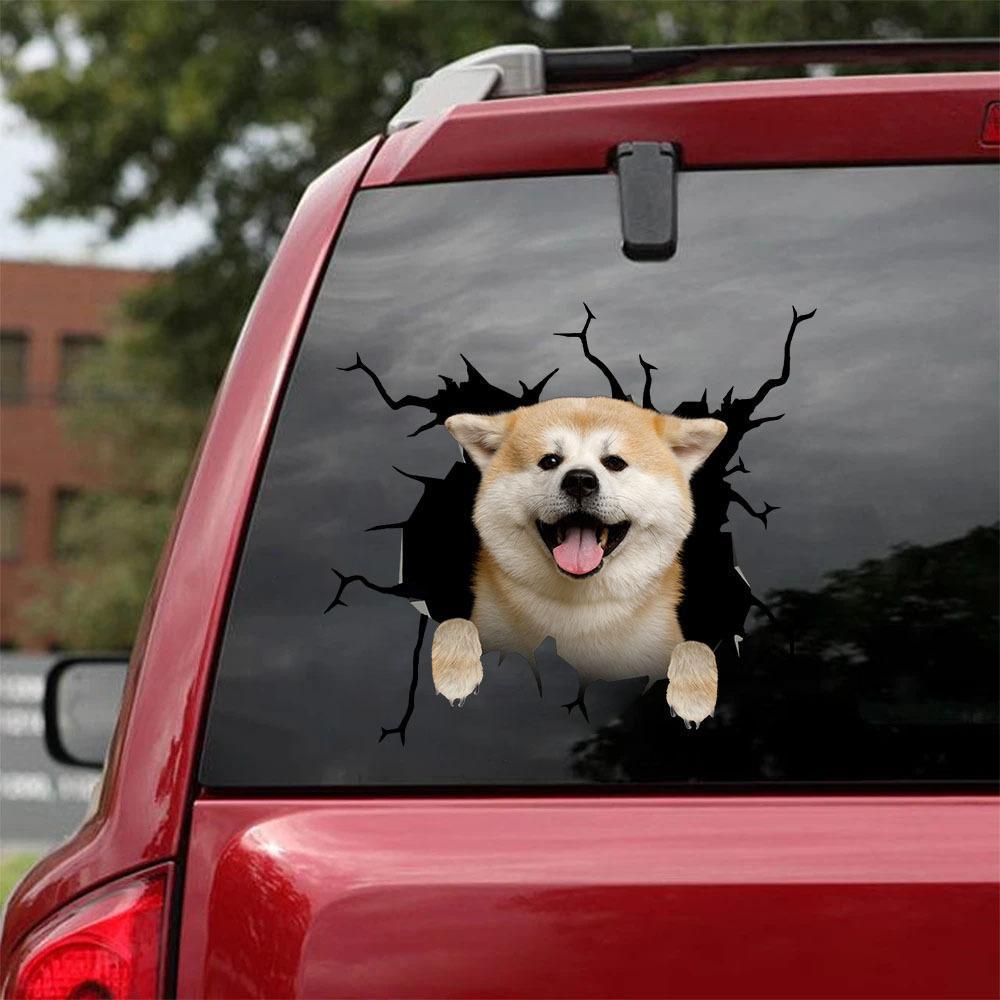 AKITA CRACK CAR STICKER 4