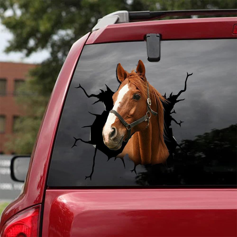 Horse Crack Car Sticker Cattle Lover (41)