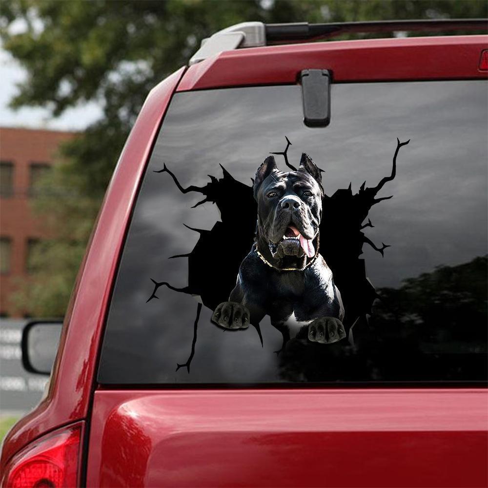 Cane Corso Crack Car Sticker, Toilet Sticker, Fridge Sticker 7