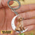 Personalized Dog Sit On The Moon Keychain-Gift For Dog Loves