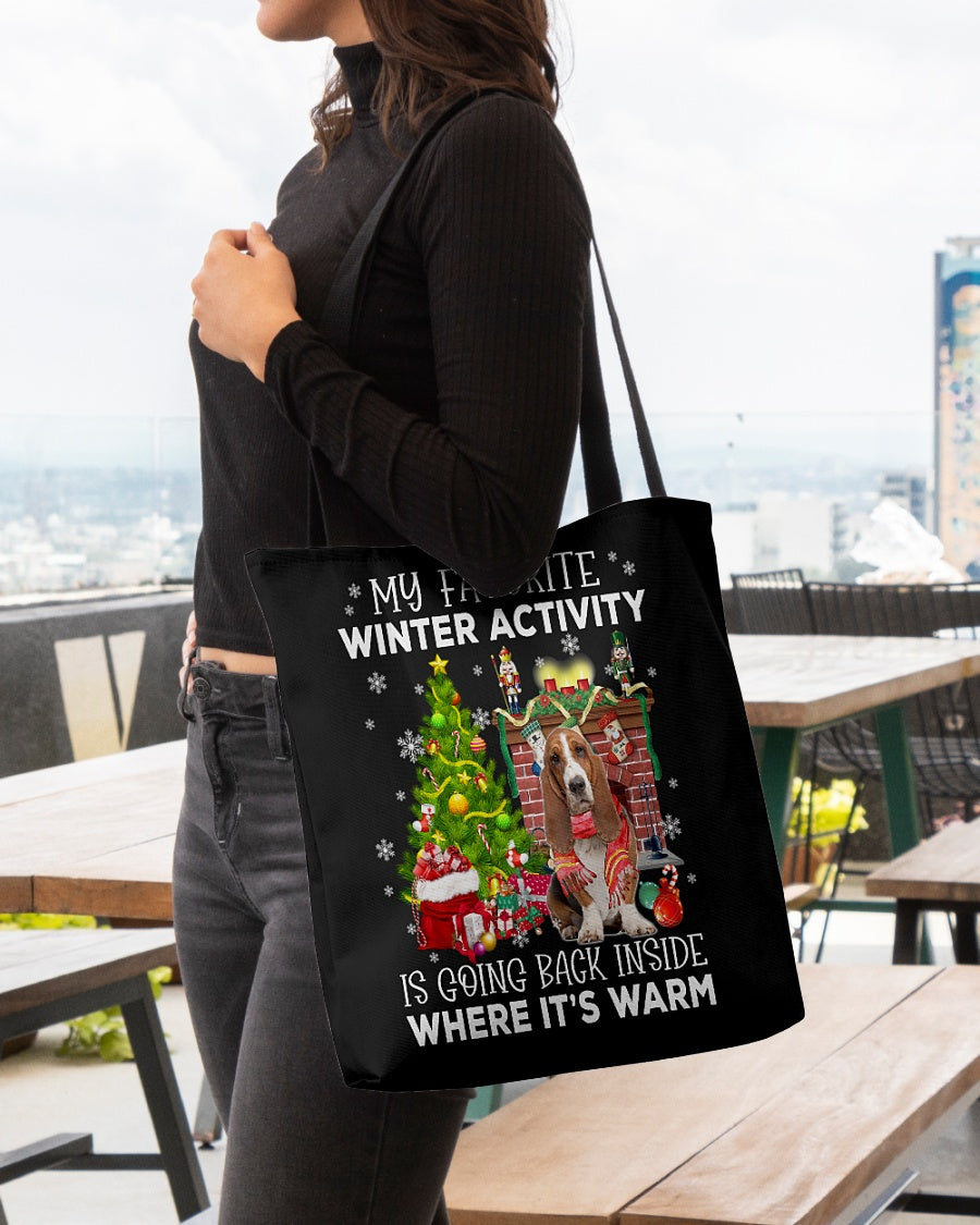 Activity-Basset Hound-Cloth Tote Bag
